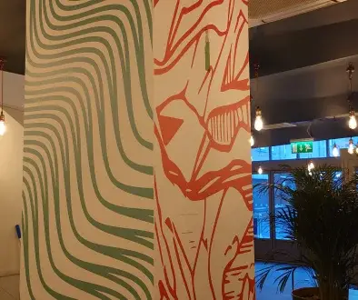Custom art for restaurant